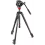 Manfrotto Conjunto de tripé de vídeo 190 com cabeça fluida 500AH