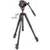 Manfrotto Conjunto de tripé de vídeo 190 com cabeça fluida 500AH