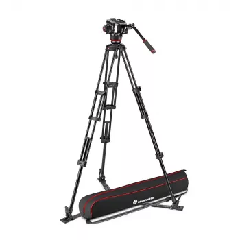 Manfrotto MVK504XTWINGA Twin tripé de alumínio com cabeça de vídeo fluida 504X Kit