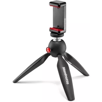 Manfrotto PIXI Smart mini tripé com suporte para smartphone - preto