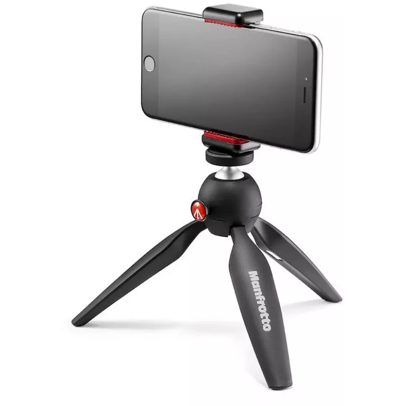 Manfrotto PIXI Smart mini tripé com suporte para smartphone - preto