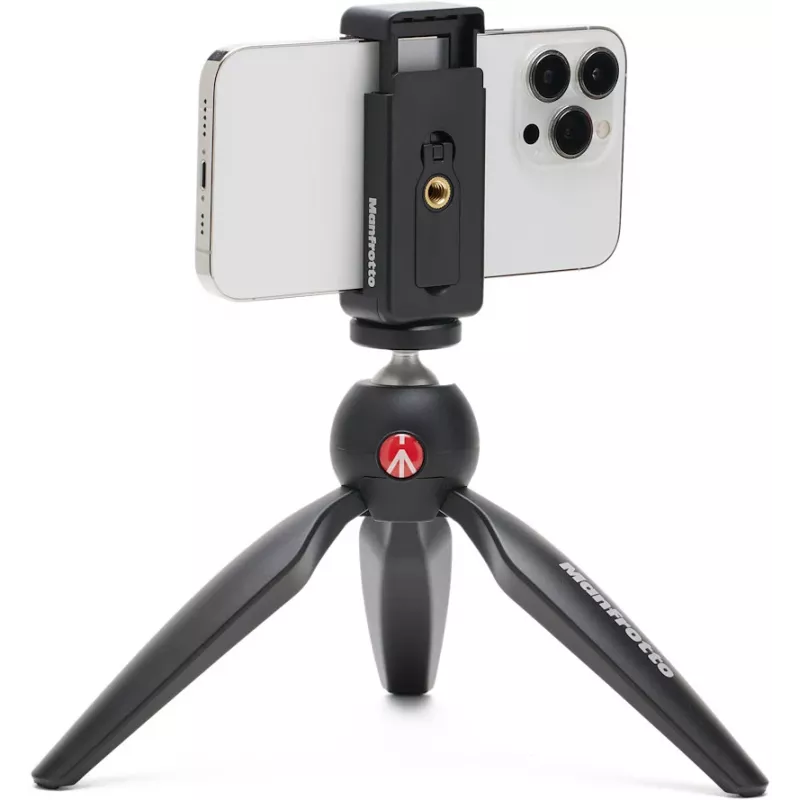 Manfrotto PIXI Smart mini tripé com suporte para smartphone - preto