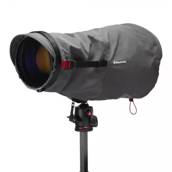 Capa de proteção para câmara Manfrotto Pro Light Teleshield média preta