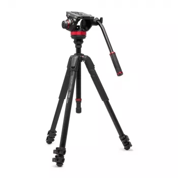 Manfrotto 055 Video alumínio preto com cabeça 502AH