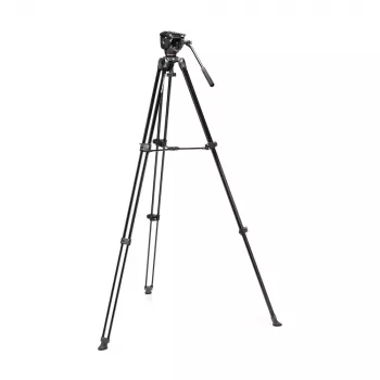 Conjunto de tripé de vídeo Manfrotto MVT502AM com cabeça fluida 500X