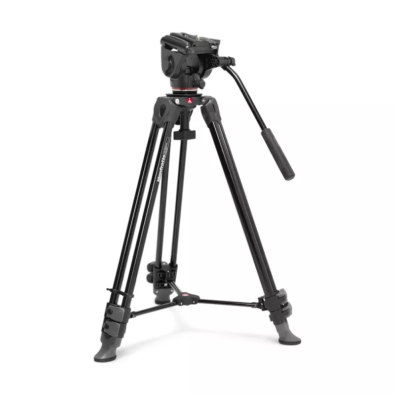 Conjunto de tripé de vídeo Manfrotto MVT502AM com cabeça fluida 500X