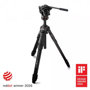Tripé Manfrotto ONE em alumínio com cabeça fluida 500X