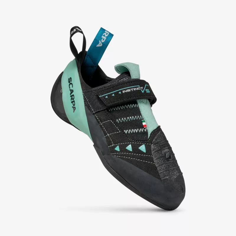 Scarpa Instinct VS Woman Sapatos de escalada, Preto/Aqua, EU 35,5