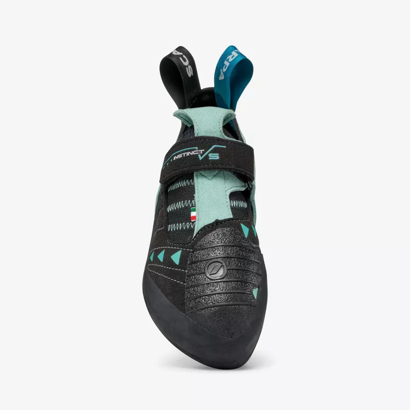Scarpa Instinct VS Woman Sapatos de escalada, Preto/Aqua, EU 35,5
