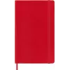 Caderno Moleskine Monochromatic Large vermelho capa mole pautado 192 páginas 13x21 cm