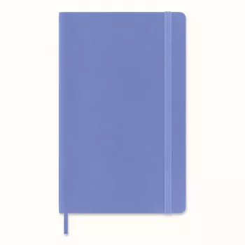 Moleskine Classic Caderno Large A5 pautado Hydrangea Blue capa flexível