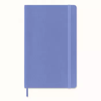 Moleskine Classic Caderno Large A5 pautado Hydrangea Blue capa flexível