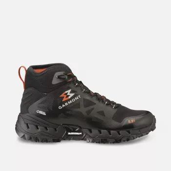 Sapatos de caminhada para mulher Garmont preto/vermelho