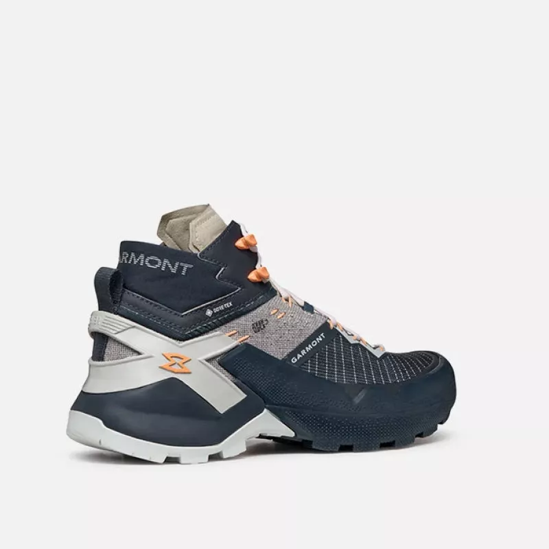 Botas de caminhada Garmont 9.81 Onyx Mid GTX para mulher - Nights Blue/Lunar Grey, EU 37,5