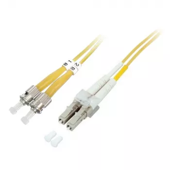 Cabo de patch monomodo OS2 ST para LC duplex 3m TECHLY
