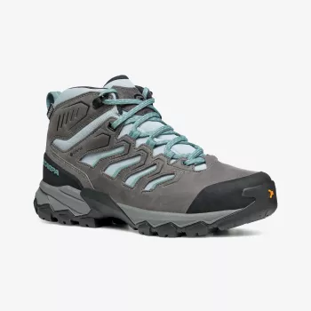 Sapatos de caminhada Scarpa Moraine Mid GTX para mulher, GORE-TEX, parte superior em nubuck e mesh, sola PRESA HIK-04, Arctic, EU 37