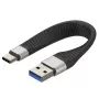 TECHLY Cabo USB 3.0 USB-A para USB-C 3.2 Gen2 15W M/M 12cm FPC