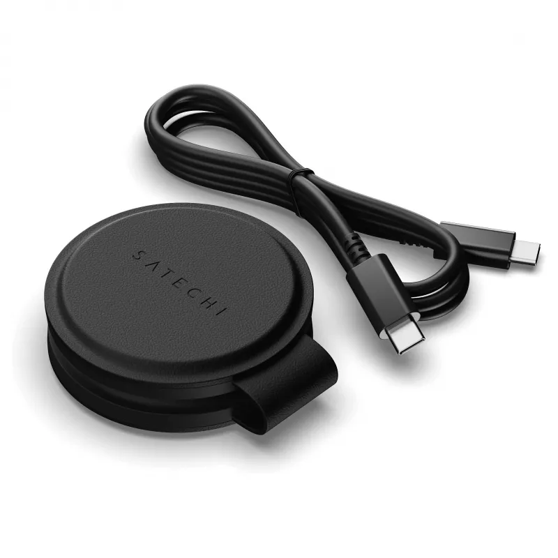 Satechi OntheGo Carregador Sem Fios 2-em-1 com Qi2, Preto, 15W, ST-QTG21K