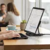 Satechi On-the-Go Suporte Dobrável com Hub - USB-C 100W PD, USB-C 10 Gbps, USB-A 10 Gbps, Leitor de Cartões micro/SD 312 MB/s, Jack 3.5mm, HDMI 4K (Space Gray)