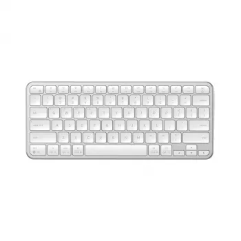 Satechi Slim EX1 Teclado Bluetooth para três dispositivos com comutação de modo Mac/Windows (Prateado)