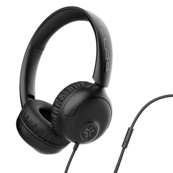 Auscultadores on-ear com fios JLab Studio 2 com microfone preto