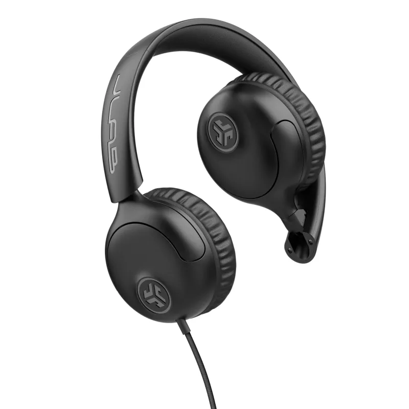 Auscultadores on-ear com fios JLab Studio 2 com microfone preto