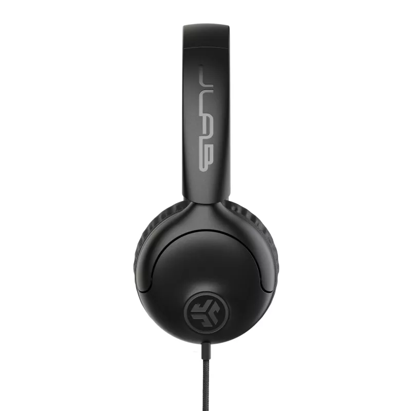 Auscultadores on-ear com fios JLab Studio 2 com microfone preto