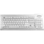 Teclado Seal Shield Silver Seal USB QWERTZ branco IP68 à prova de água lavável na máquina de lavar louça