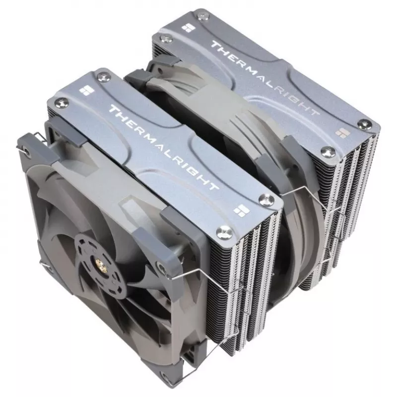 Thermalright Frost Commander 140 Dissipador de CPU de torre dupla, 7 heatpipes, 280W TDP, ventoinhas PWM de 140mm + 120mm