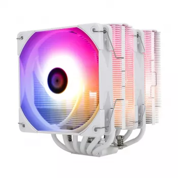 Arrefecedor de CPU a Ar Thermalright Peerless Assassin 120 White ARGB Torre Dupla, 6 Heatpipes, 2 Ventoinhas PWM de 120mm, 265W TDP, LGA1700/AM5