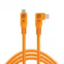 Tether Tools TetherPro USB-C Optima 10G Right-Angle laranja 3m