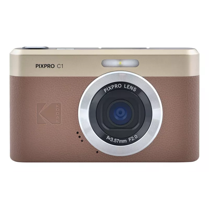 Kodak PixPro C1 máquina fotográfica digital castanho + cartão de memória 16GB