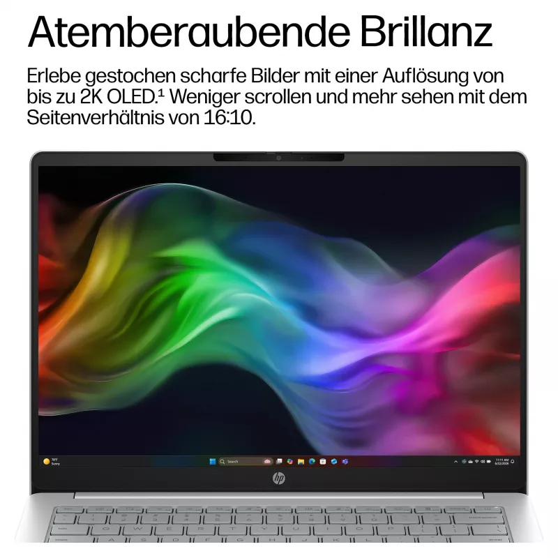 HP OmniBook 3 14-hz0155ng 14 polegadas WUXGA IPS Portátil, Qualcomm Snapdragon X1-26-100, 16GB RAM, 512GB SSD, Windows 11 Home