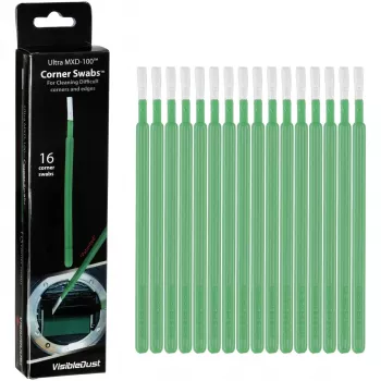 Visible Dust MXD Swabs Corner Green - pack de 12 para limpeza de sensores APS-C
