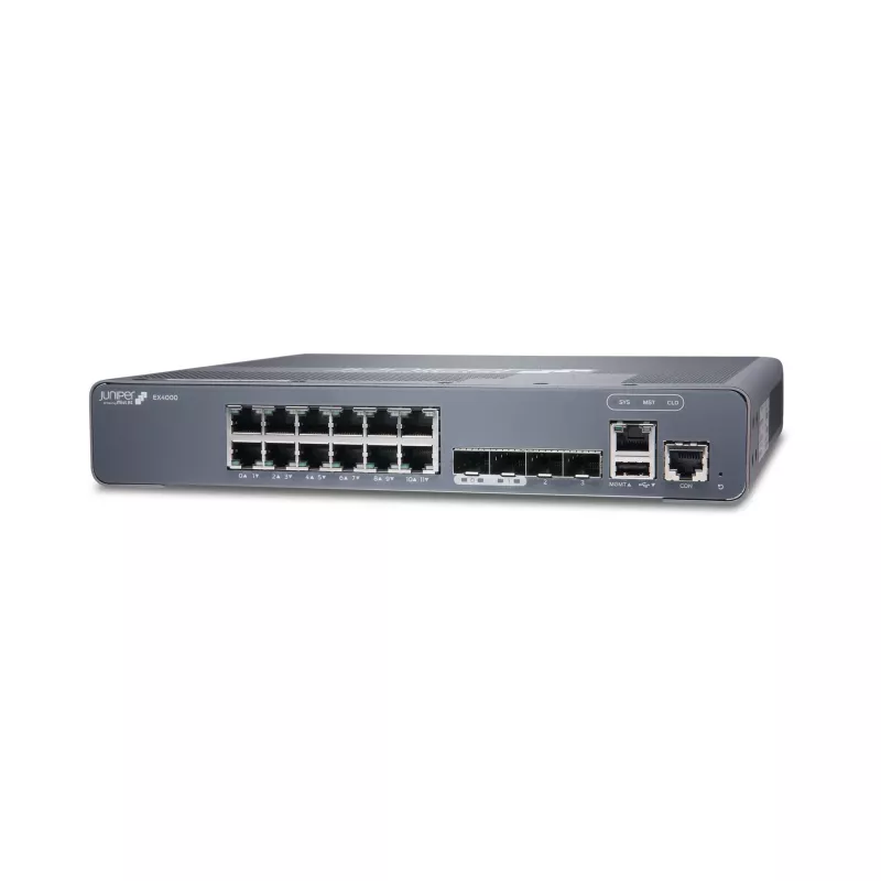 Switch Juniper EX Series EX4000-12T - L3 gerido - 12 portas Gigabit PoE+