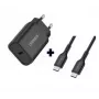 OtterBox carregador de parede UE USB-C 30W com cabo USB-C para USB-C Bundle