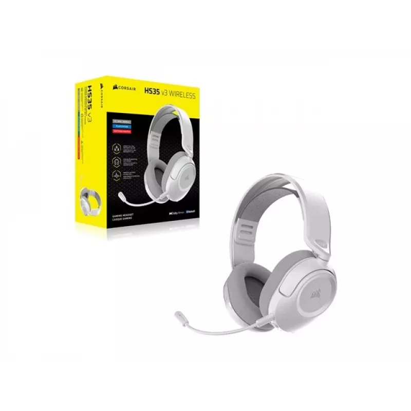 Headset sem fios CORSAIR HS35 v3 branco