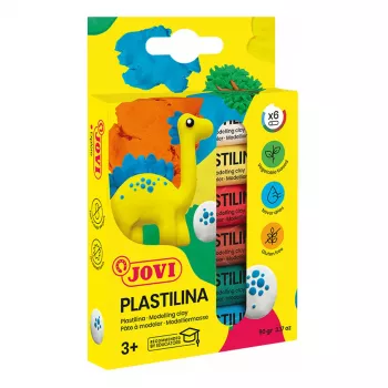 JOVI Plastilina Massa de modelar cores sortidas 6 cores 15g cada total 90g