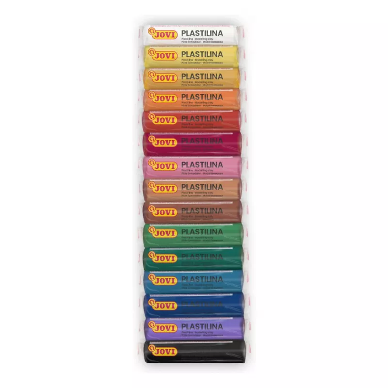 JOVI Plastilina Massa de modelar cores sortidas 15 cores 15 g cada