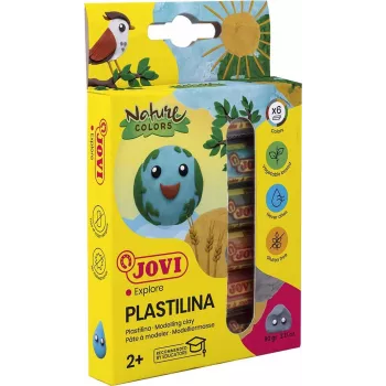 JOVI Plastilina Massa de modelar cores sortidas 6 x 15 g