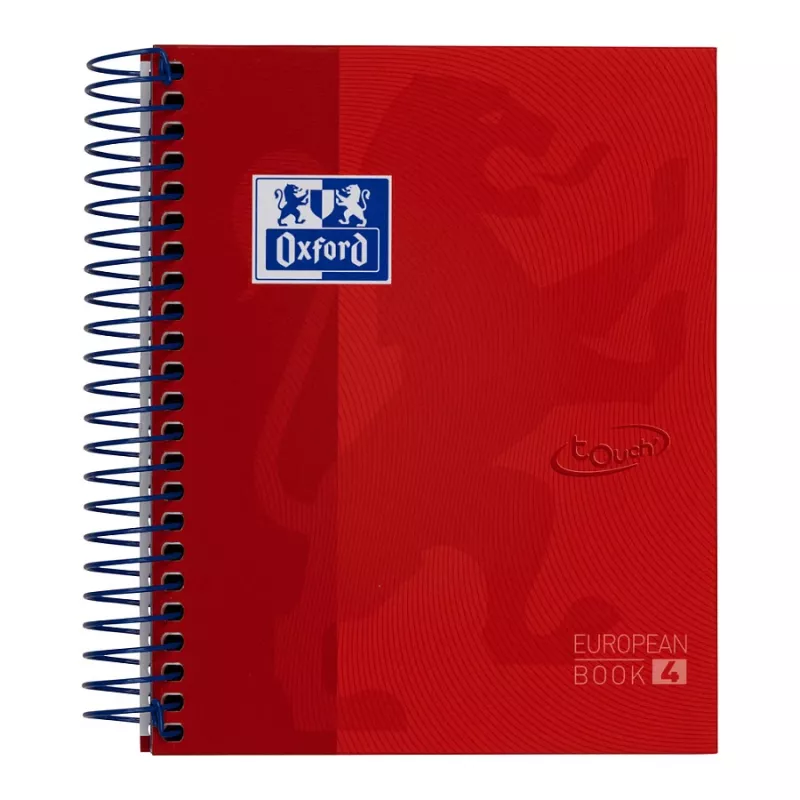 Oxford College Block European Book Touch A6 quadriculado 120 folhas 90 g/m² Optik Paper