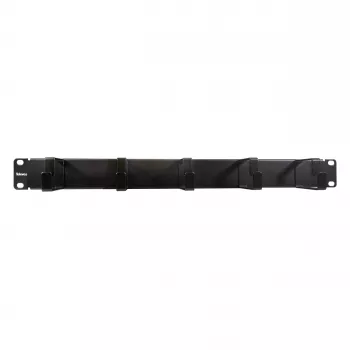 Painel frontal Televes UKO5R 19 polegadas 1U com 5 passagens de cabos, Cinzento claro