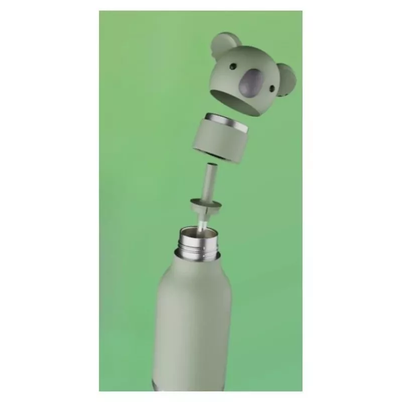 Garrafa de água em aço inoxidável Asobu Bestie Koala 460 ml