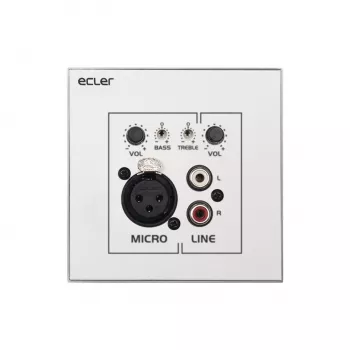 Kindermann WPaMIX-T Painel de Parede XLR/RCA Volume/Misturador