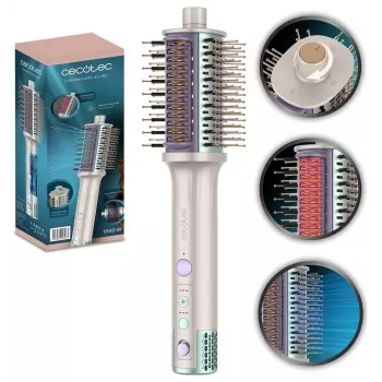 Escova de ar quente Cecotec CeramicCare Allin1, 1500 W, 4 em 1: secador, modelador, escova de ar e escova alisadora