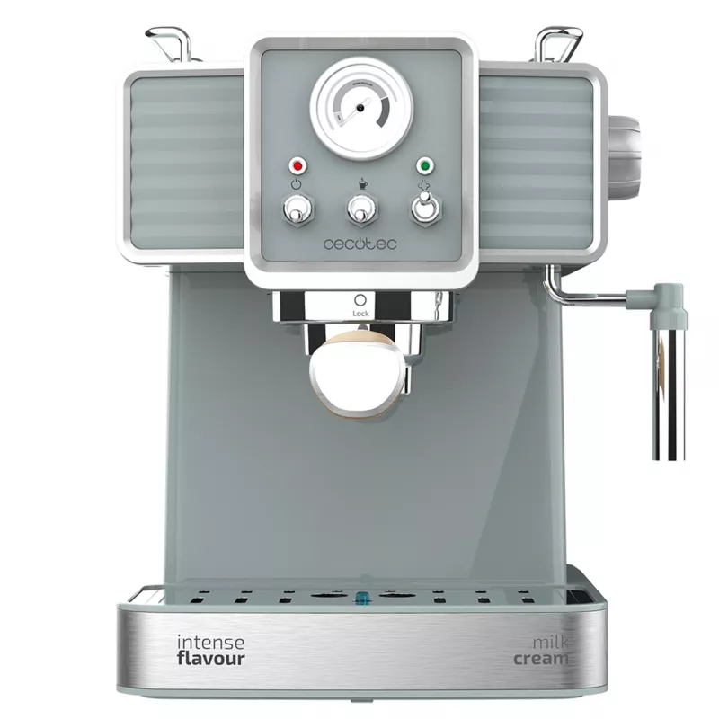 Máquina de café expresso Cecotec Power Espresso 20 Tradizionale, 20 bar, 850 W, 1,5 l, preto/prateado