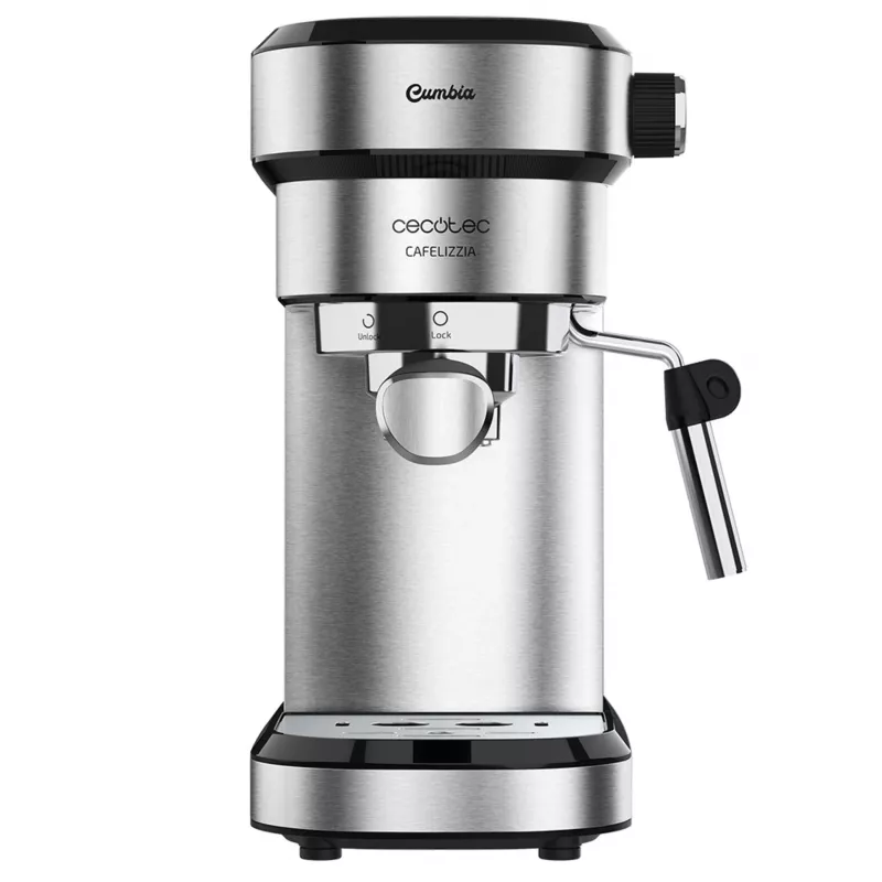 Máquina de café expresso semiautomática Cecotec Cafelizzia 790 Steel, 20 bar, 1350 W, aço inoxidável