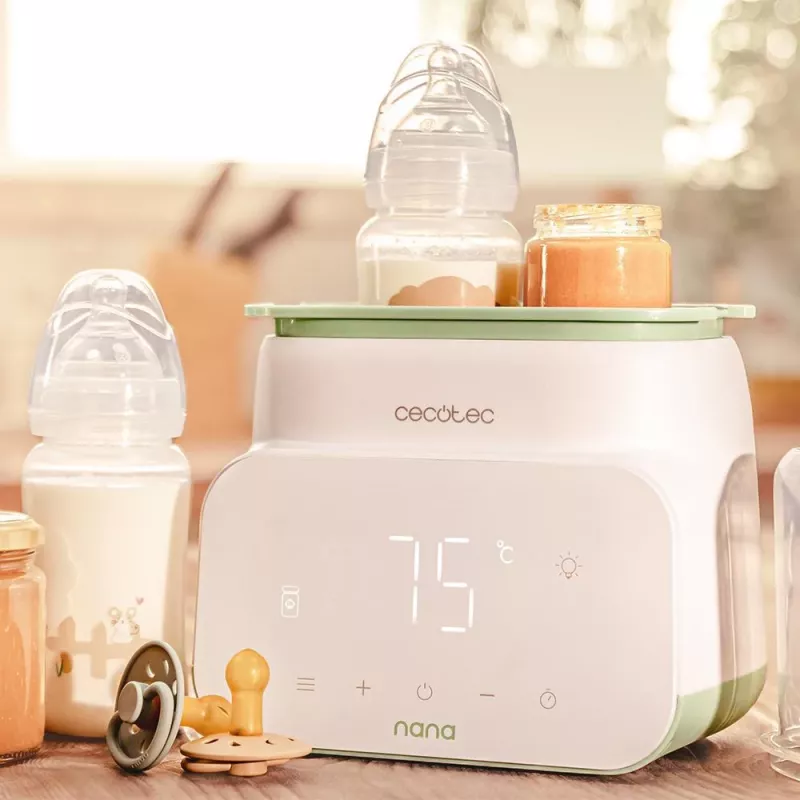 Aquecedor e esterilizador de biberões duplo Cecotec Nana BabyCare