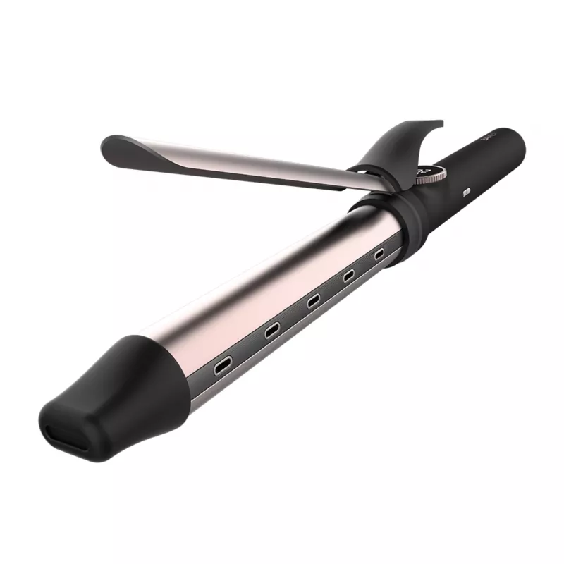 Modelador de caracóis Cecotec SurfCare Curly Hair 25mm cerâmica com queratina e óleo de argão 120-200°C ecrã LCD 40W