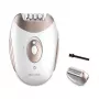 Depiladora Cecotec Bamba SkinCare Depil-Action com 32 pinças, molhado e seco, luz LED, 2 velocidades, recarregável, sem fios, inclui 7 acessórios, bolsa de viagem, prateado